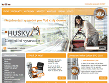 Tablet Screenshot of centralni-vysavace-husky.cz